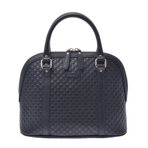 Gucci Guccissima black leather dome bag